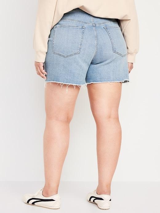 High-Waisted OG Jean Cut-Off Shorts -- 5-inch inseam Product Image