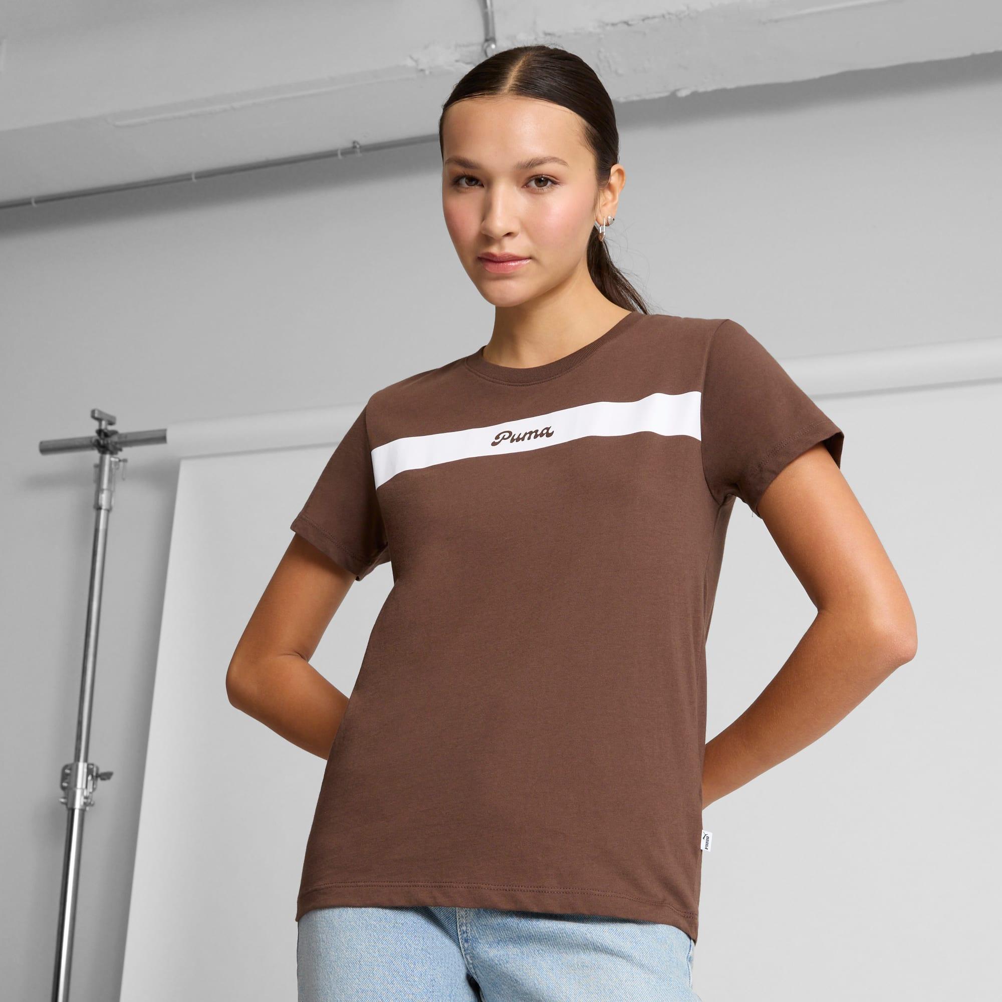 PUMA Upfront Line Logo Womens T-Shirt Product Image