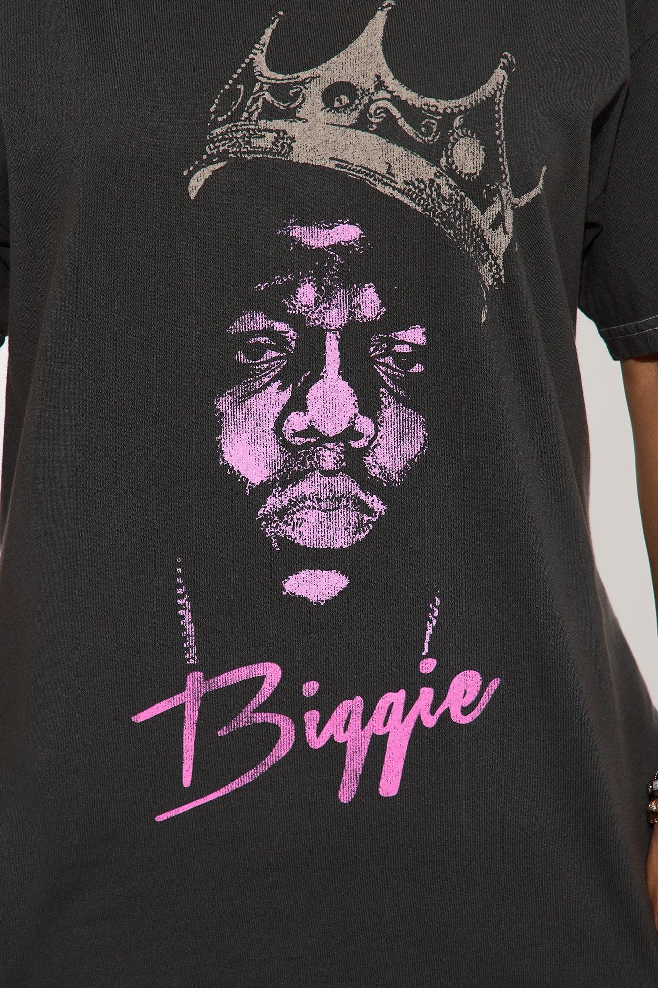 Biggie World Tour Washed Oversized Tee - Black Product Image