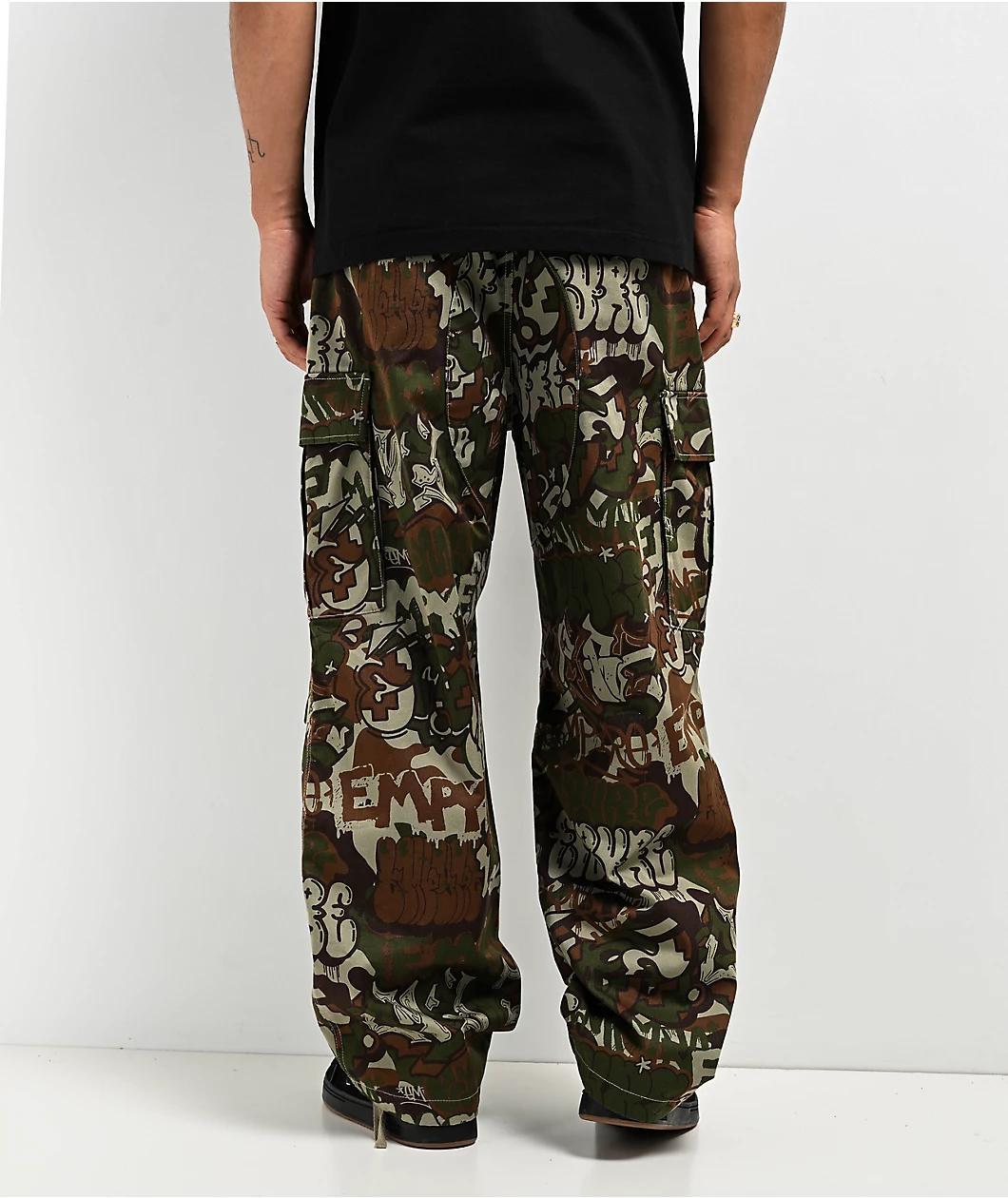 Empyre Ultra Loose Handstyle Cargo Camo Skate Pants Product Image