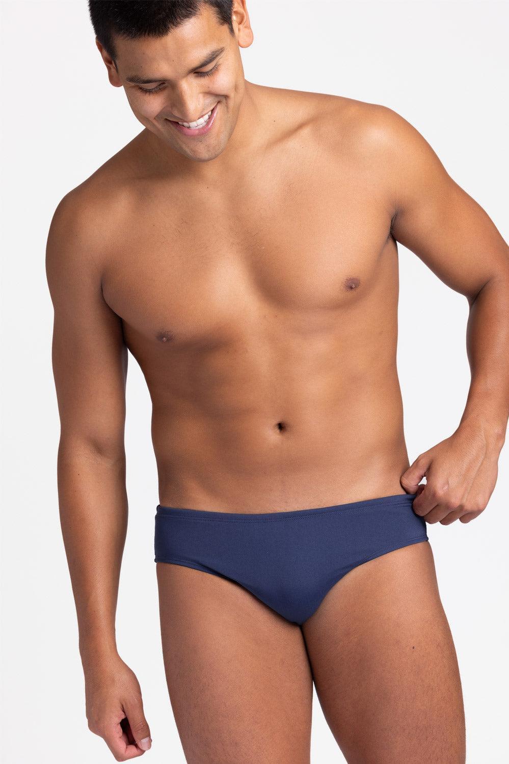 BROLYN Swim Brief - Navy Male Product Image