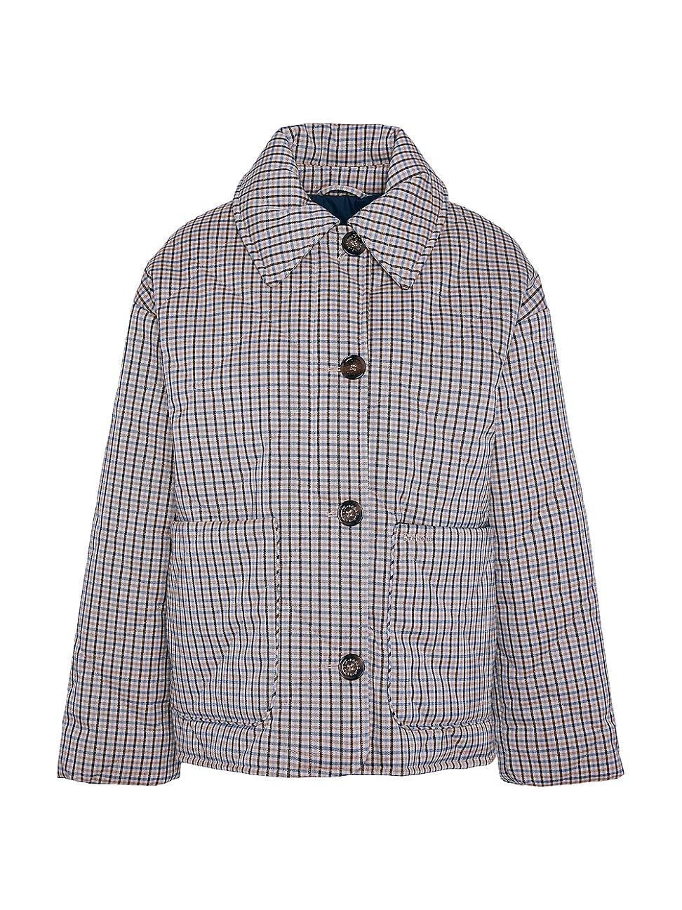 Womens Cassidie Quilted Plaid Jacket Product Image