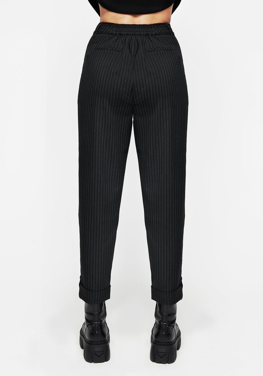 Nevermore Pinstripe Tailored Trousers Product Image