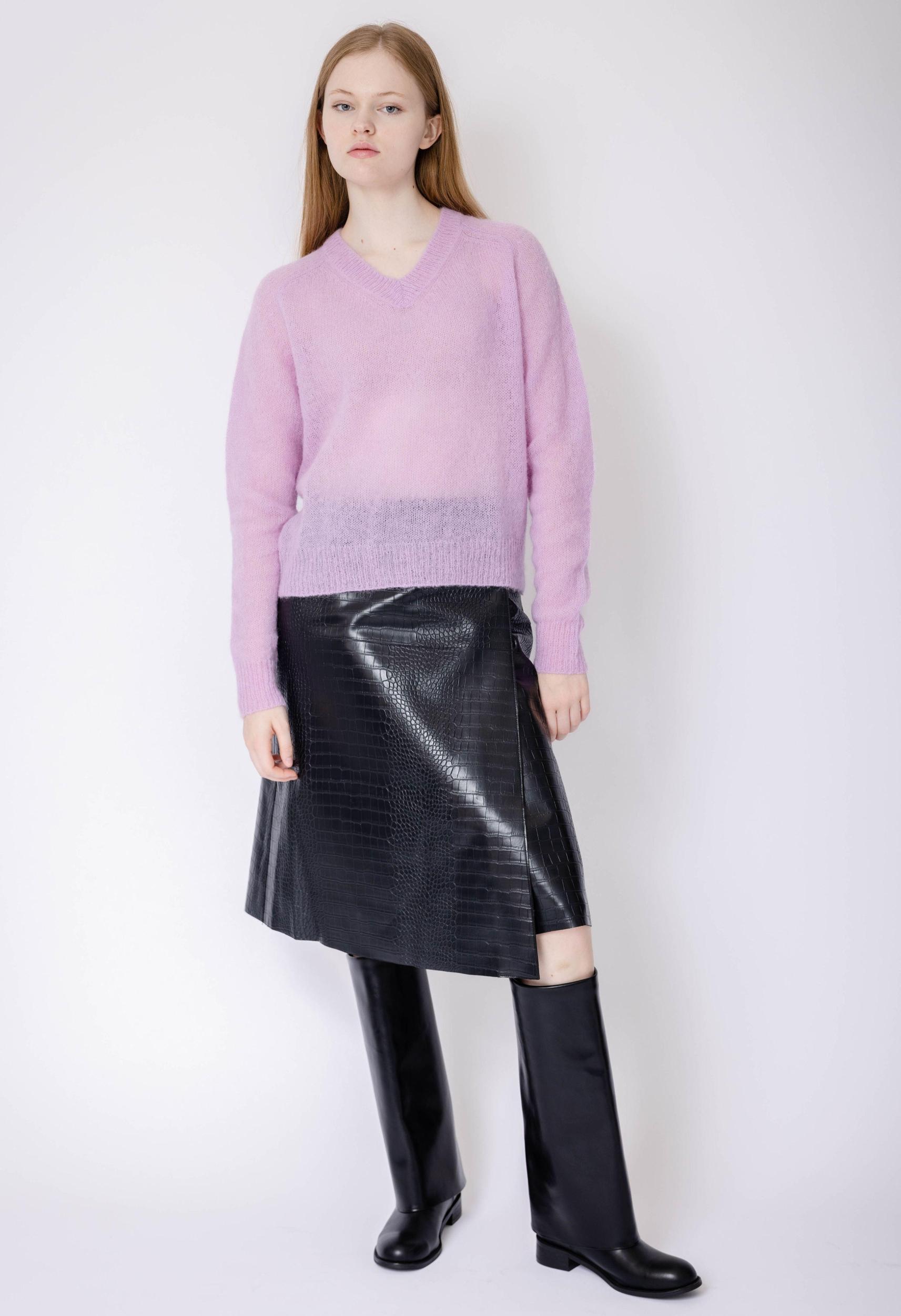 Teddy Sweater in Pink Product Image