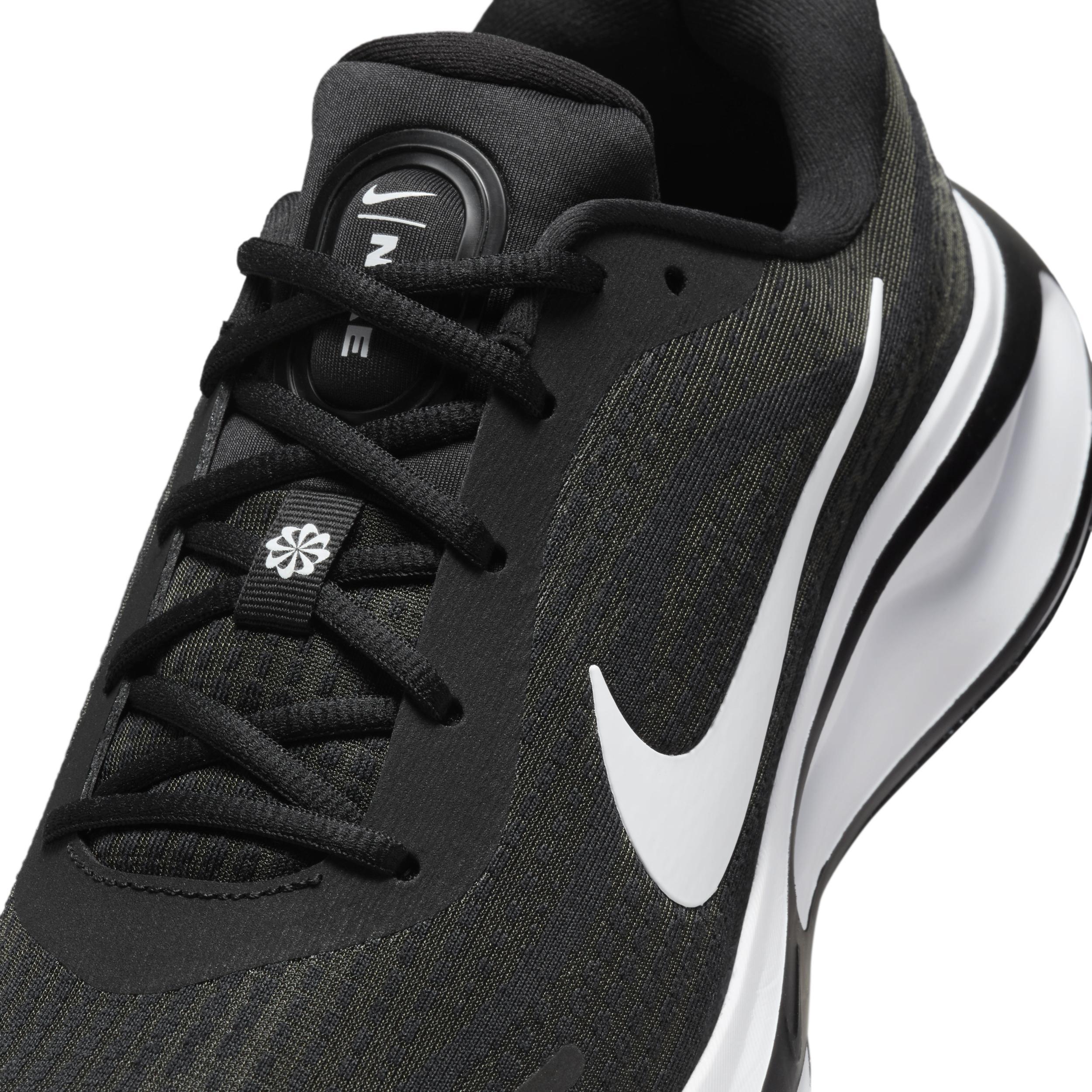 Nike Journey Run Men's Road Running Shoes, Size: 14, Black White Product Image