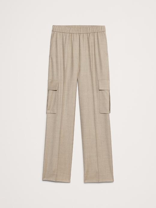 Pull-On Wool Flannel Cargo Pant Product Image
