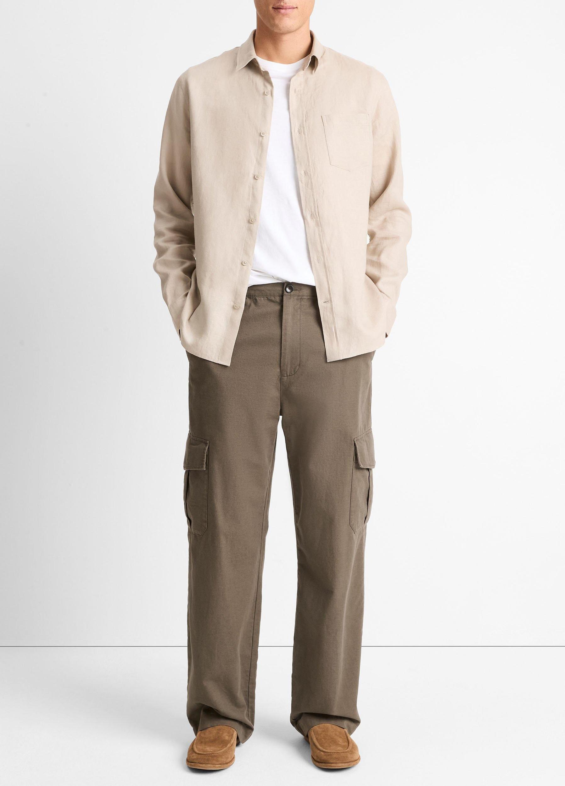 Linen Long-Sleeve Shirt Product Image