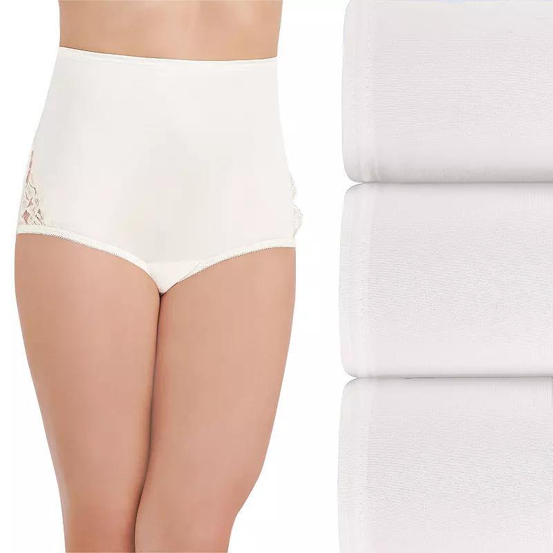 Women's Vanity Fair Lingerie® Perfectly Yours 3-Pack Noveau Brief Panty Set 13011, Size: 5, Ghost Blue Asst Product Image