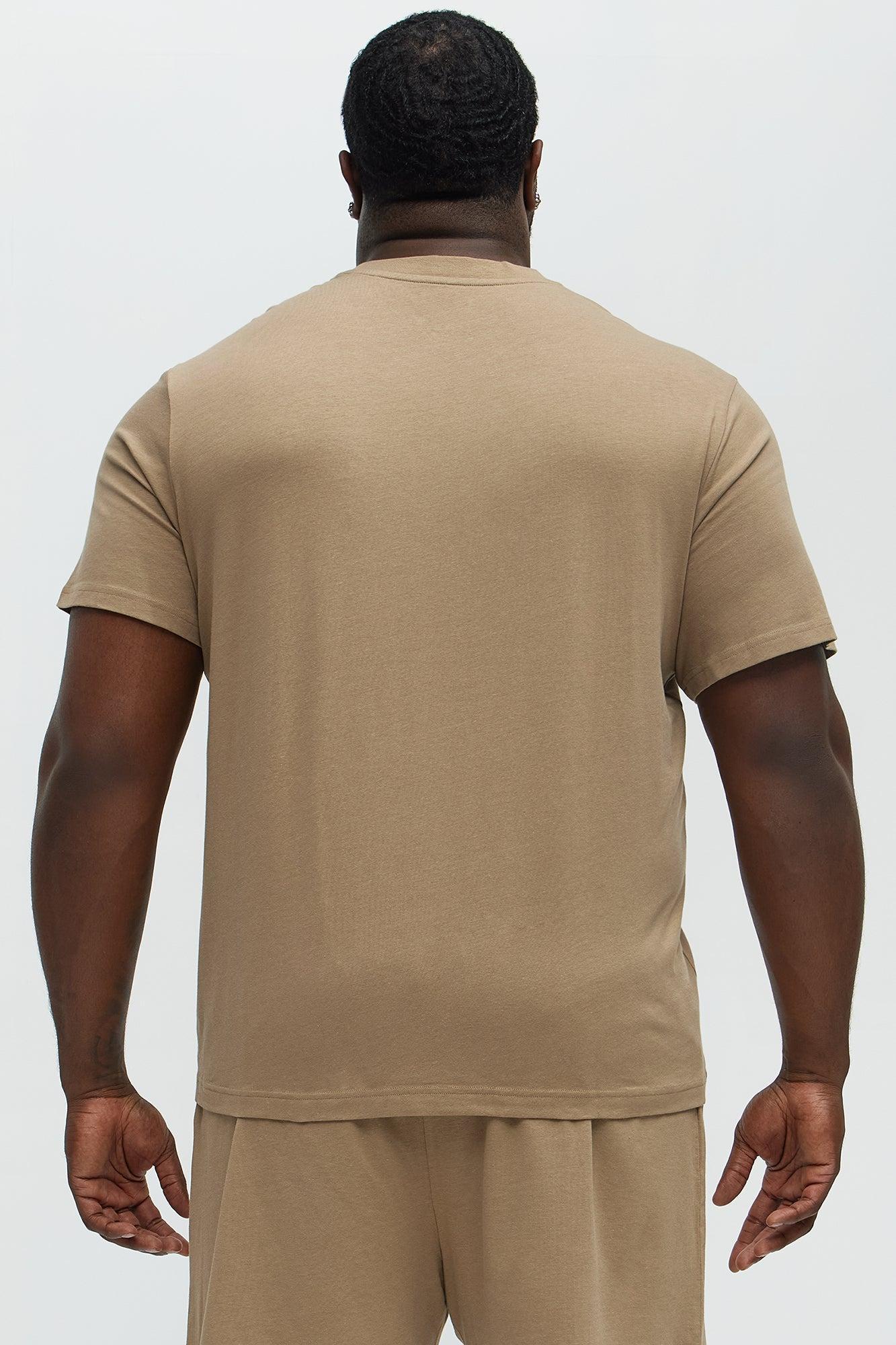 Essential Modal Lounge Short Sleeve Tee - Taupe Product Image