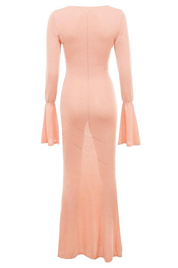 Sereia  sorbet metallic knit maxi dress Product Image