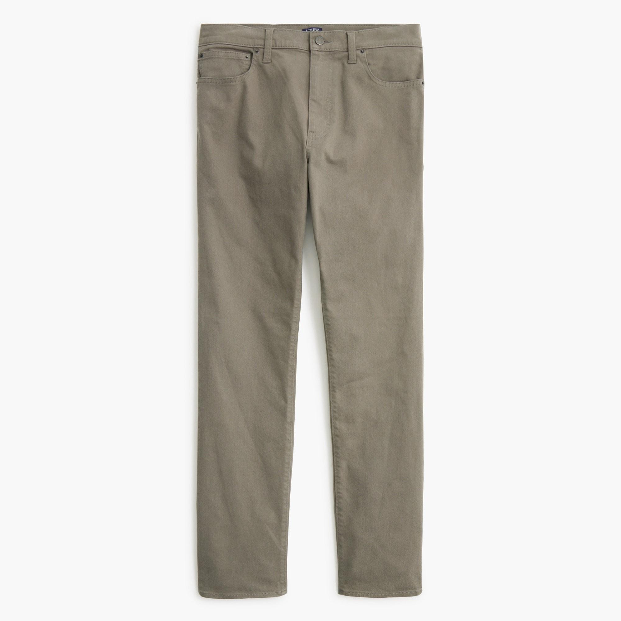 Straight-fit garment-dyed five-pocket pant Product Image