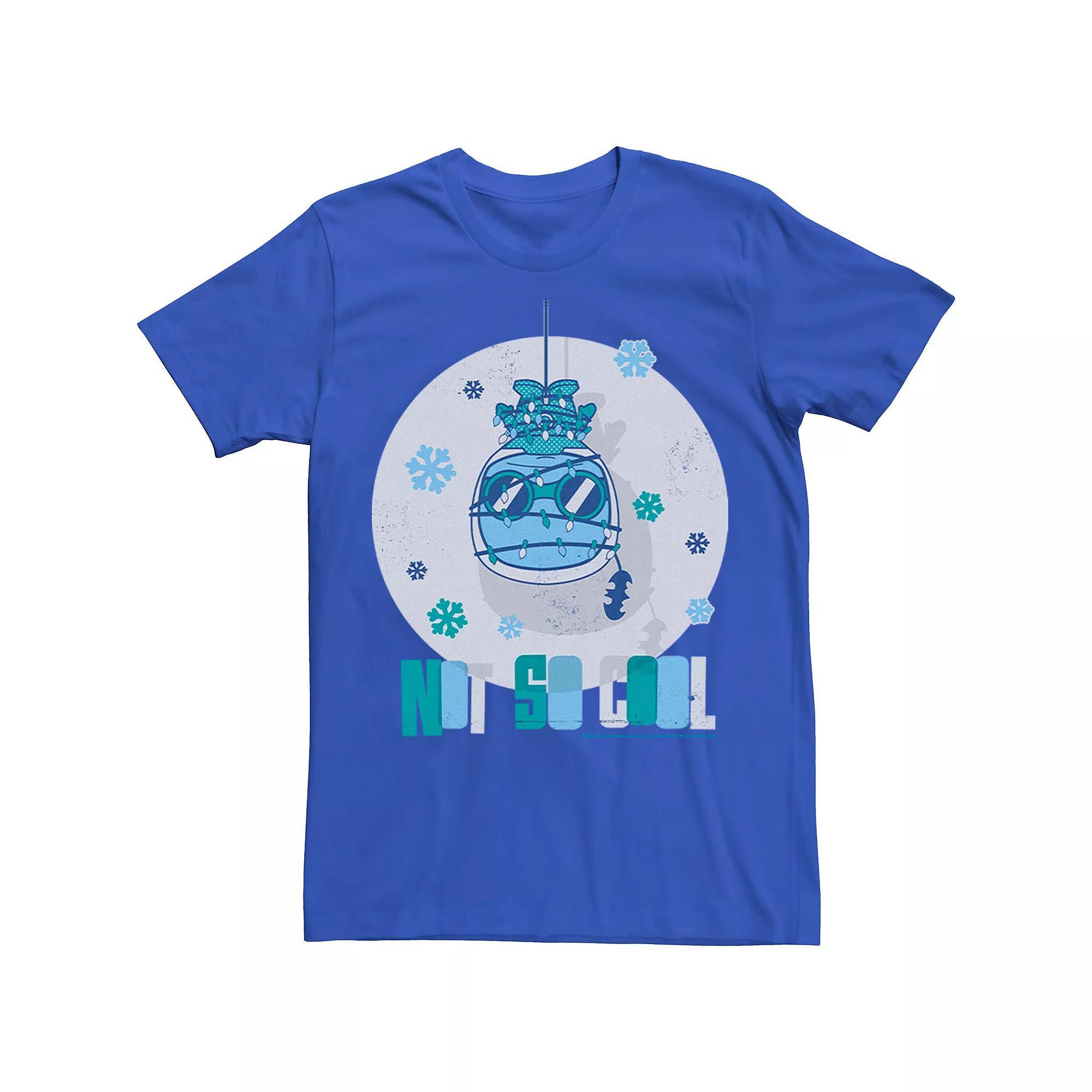 Men's DC Comics Mr. Freeze Not So Cool Christmas Tee, Size: Large, Blue Product Image