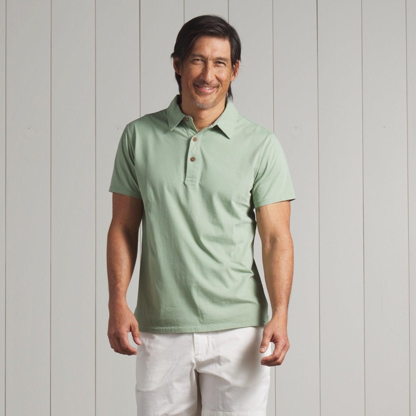 Pima Cotton Polo - Basil (Final Sale)* Product Image
