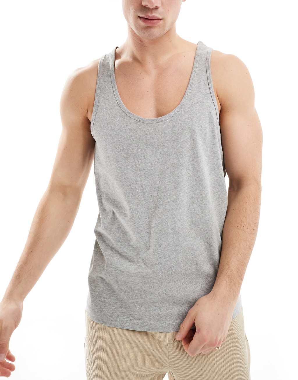 ASOS DESIGN 3 pack tank top in multiple colors Product Image