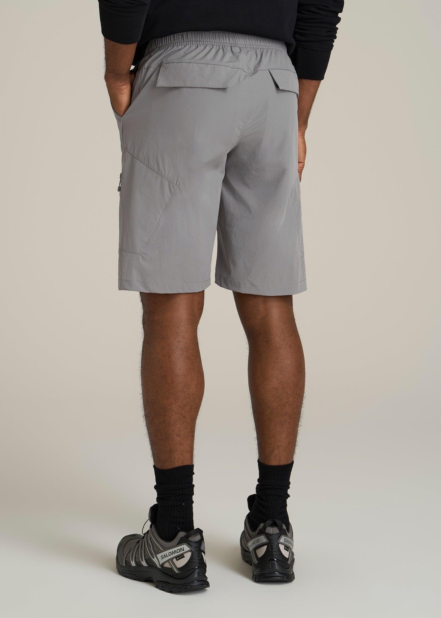 10 Pocket Hiking Short for Tall Men in Pebble Grey Product Image