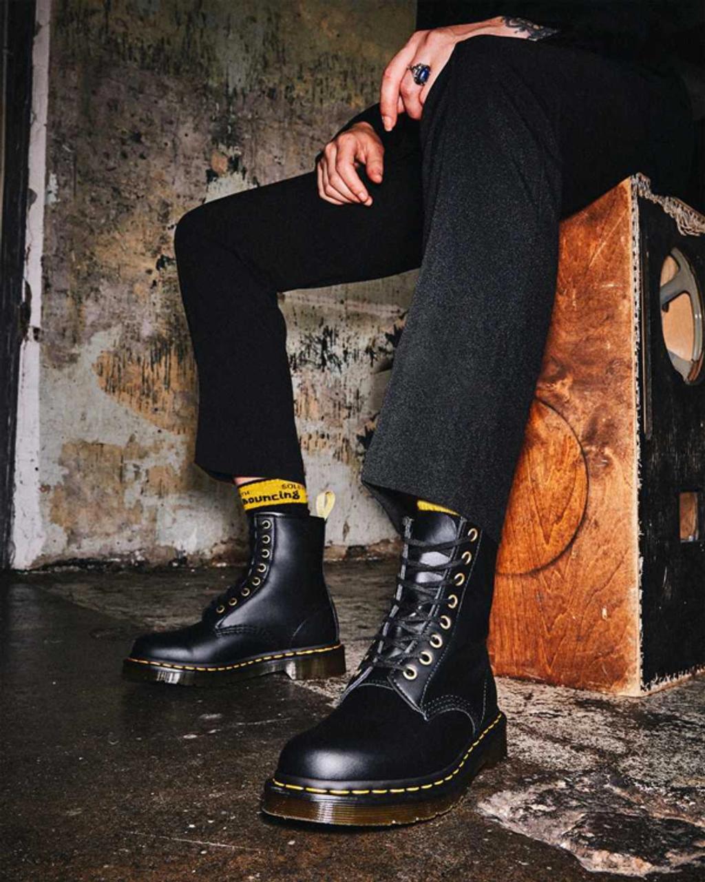 DR. MARTENS' Vegan 1460 Felix Lace Up Boots In Black Product Image