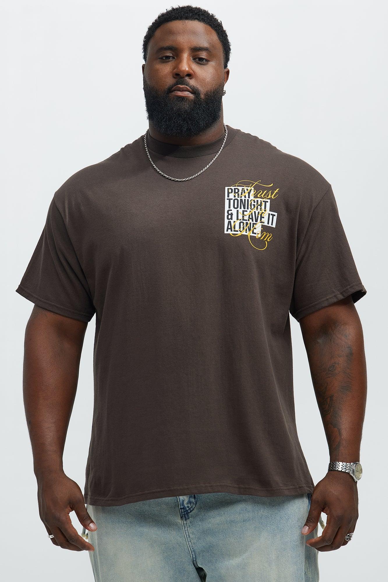Trust In Him Short Sleeve Tee - Brown Product Image