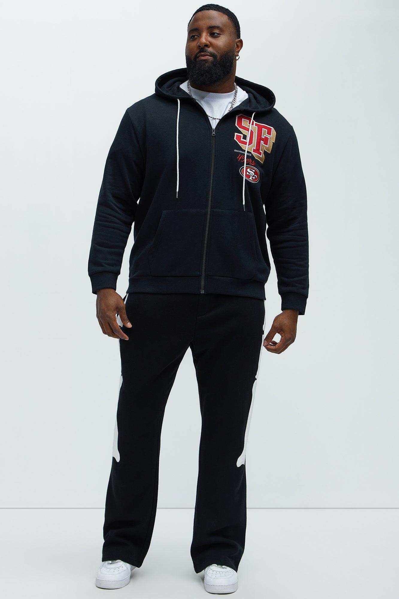 49ers Bold Zipp Hoodie - Black Product Image
