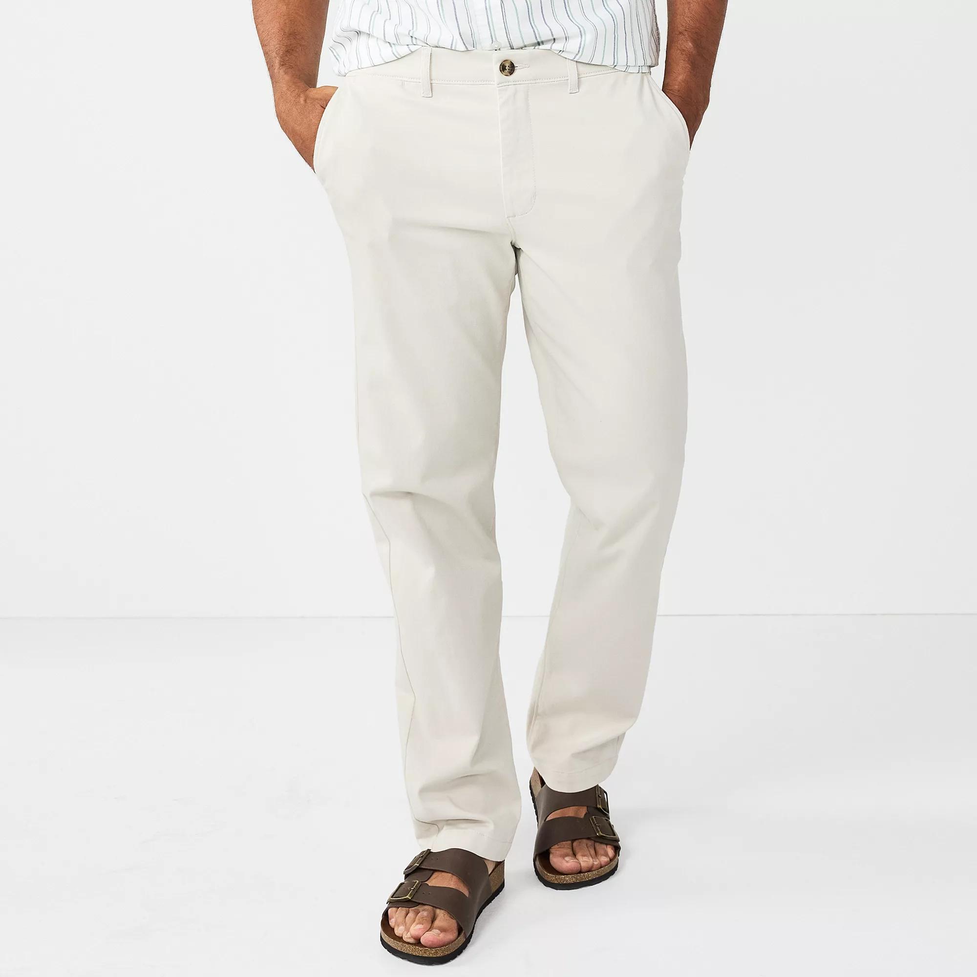 Men's Sonoma Goods For Life® Flexwear Straight-Fit Chinos, Size: 38X34, Brown Trap Product Image