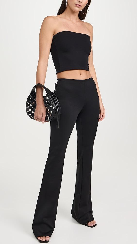 alice + olivia RMP Back Zip Bootcut Pants | Shopbop Product Image