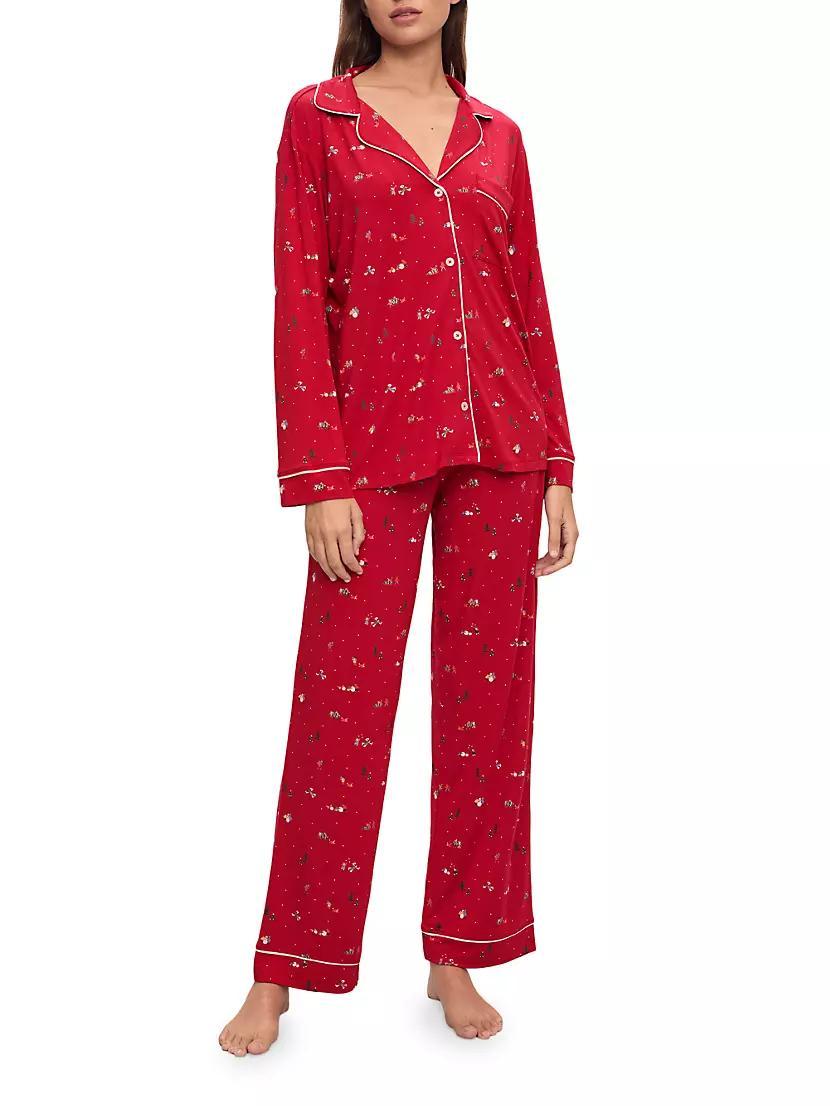 Gisele Long-Sleeve Two-Piece Pajama Set Product Image