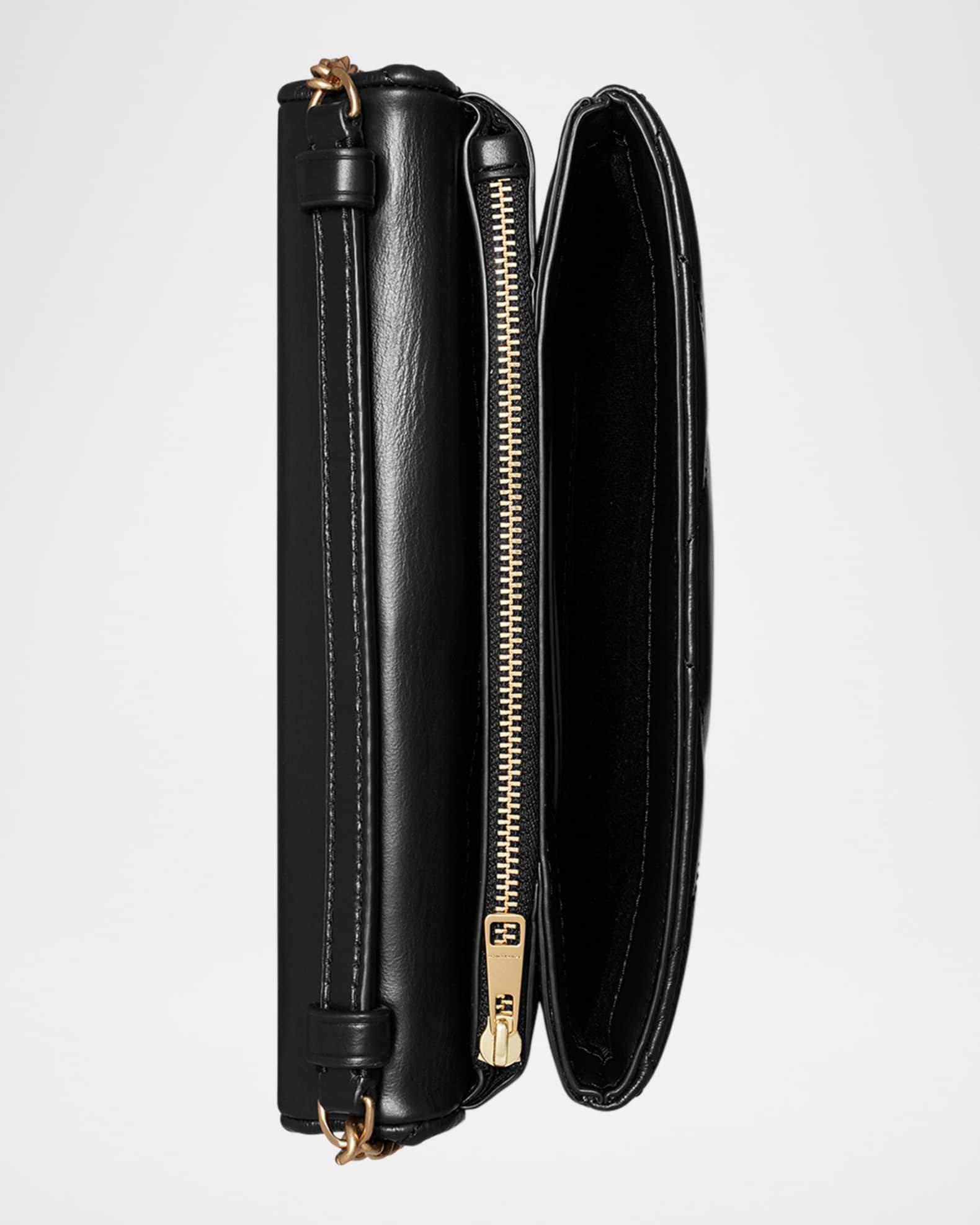 Kira Diamond Quilted Leather Wallet on Chain Product Image