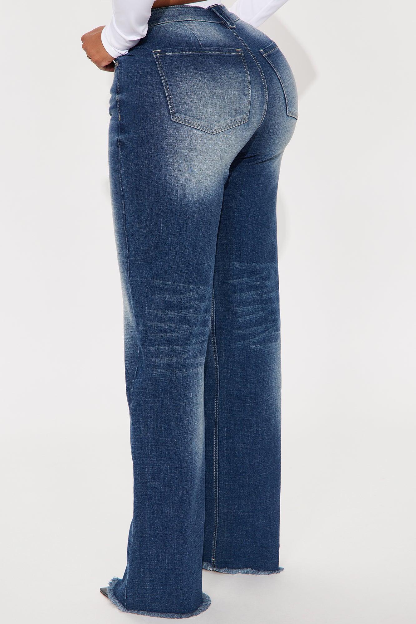 Coldwater Canyon Stretch Wide Leg Jeans - Dark Wash Female Product Image
