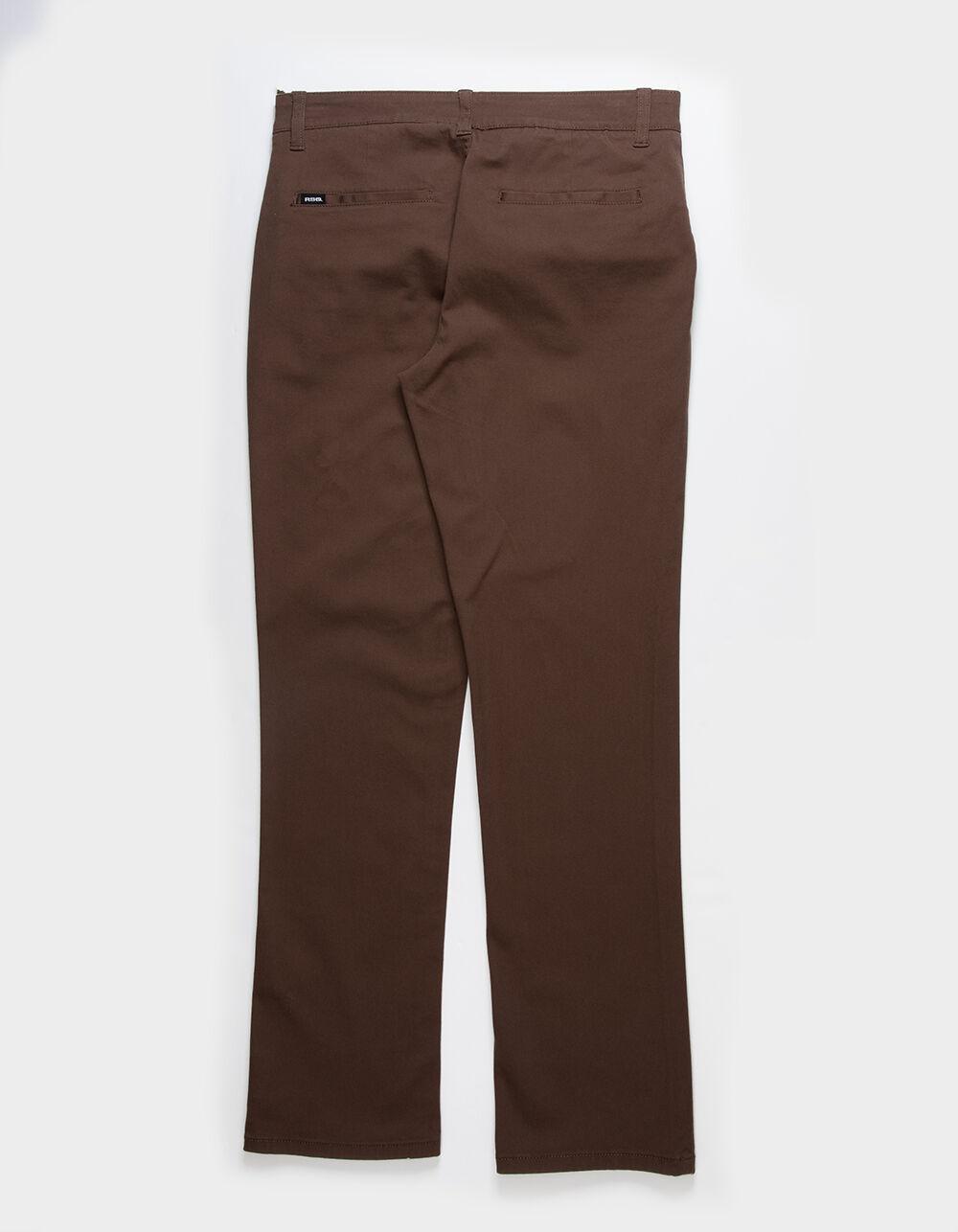 RSQ Mens Slim Straight Chino Pants - DARK BROWN Product Image