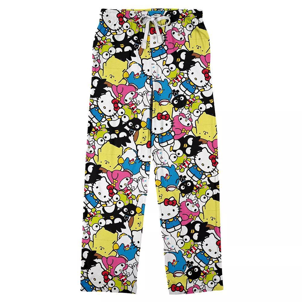 Men's Hello Kitty Character Sleep Pants, Size: Large, Green Product Image