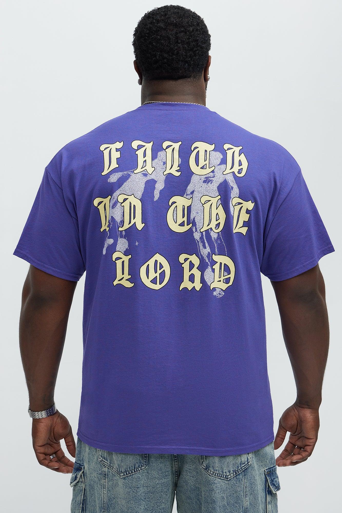 Faith In The Lord Short Sleeve Tee - Purple Product Image