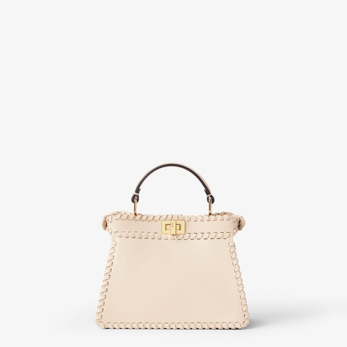Peekaboo ISeeU PetiteMulticolor woven leather and suede bag Product Image