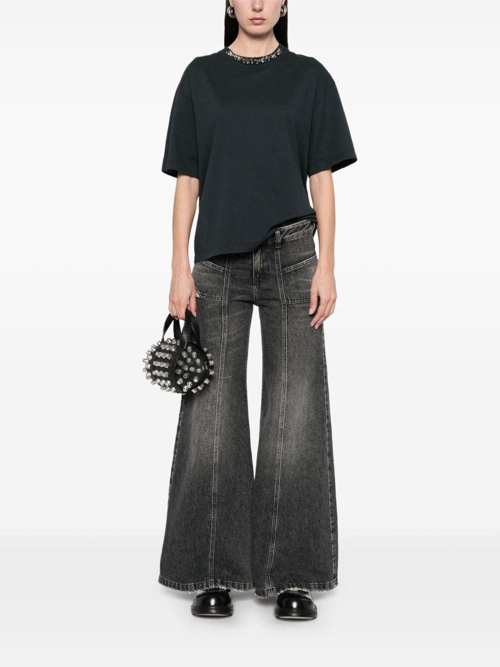 crystal-embellished jersey T-shirt Product Image