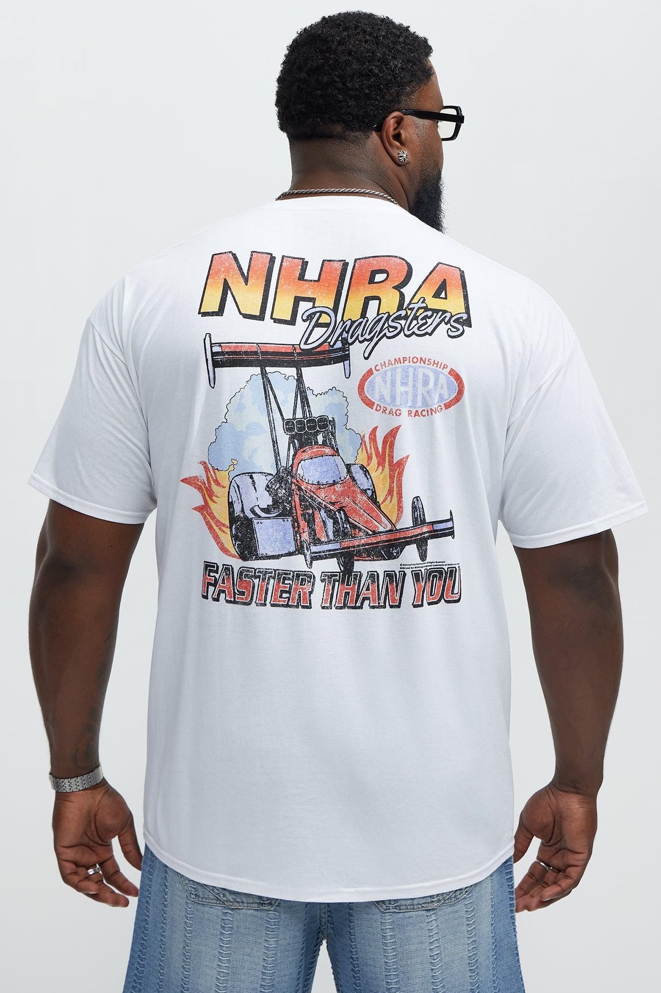 NHRA Drag Racing Short Sleeve Tee - White Product Image