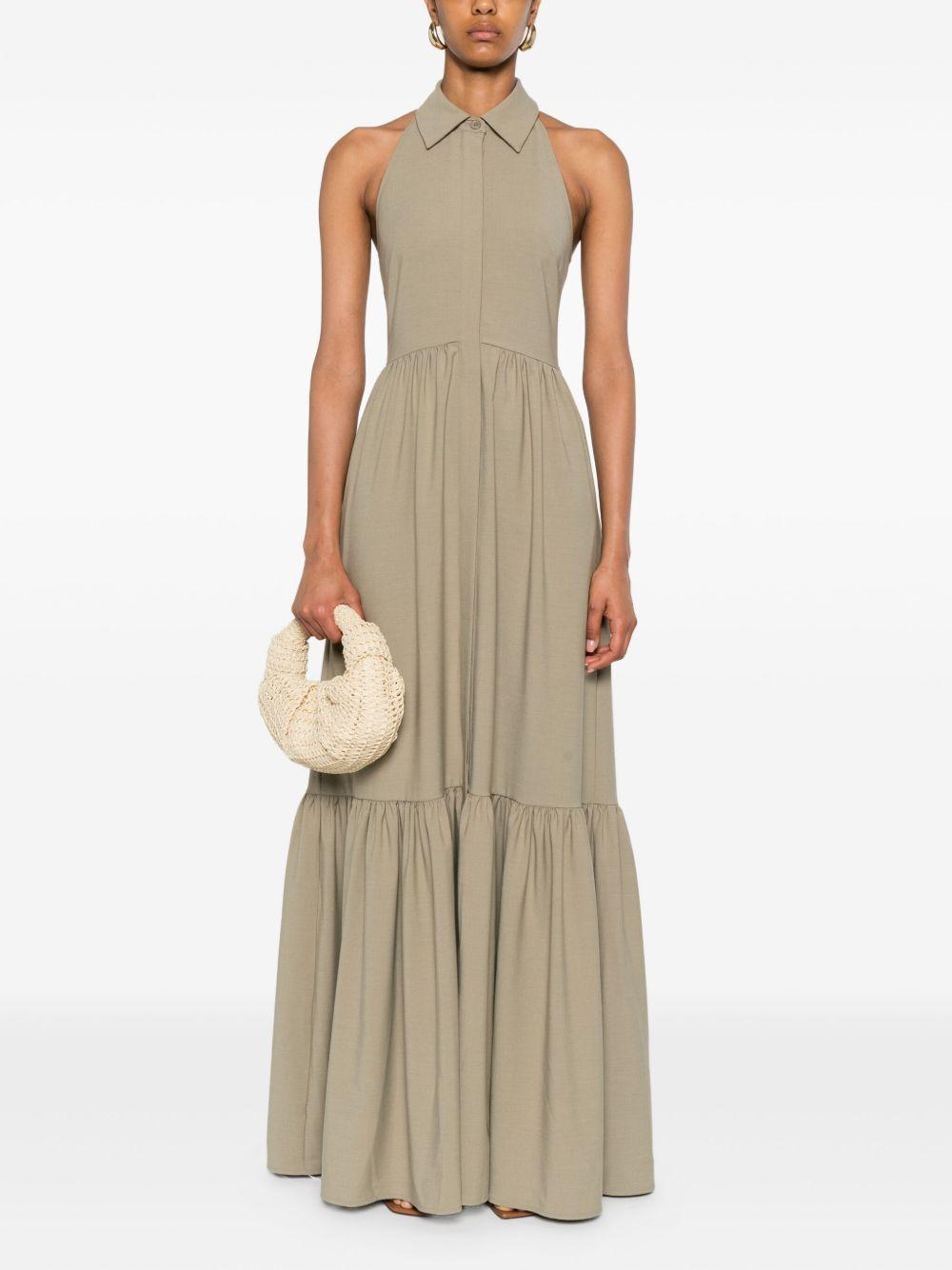 belted halterneck dress Product Image