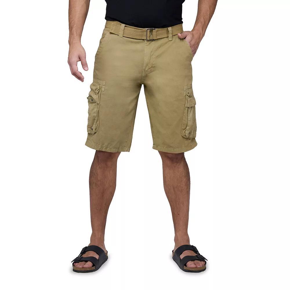 Men's RAW X by Xray Regular-Fit Belted Cargo Shorts, Size: 30, Green Product Image