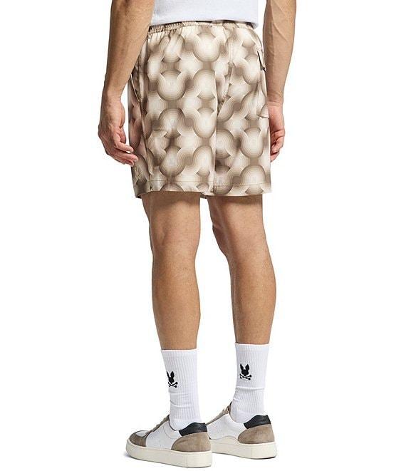 Psycho Bunny Paros 5 3/4#double; Inseam Printed Swim Trunks Product Image