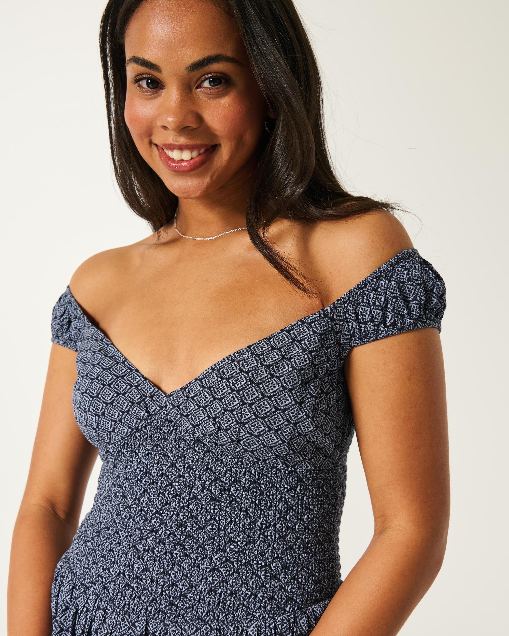 Off-the-Shoulder Asymmetrical Hem Mini Dress Product Image