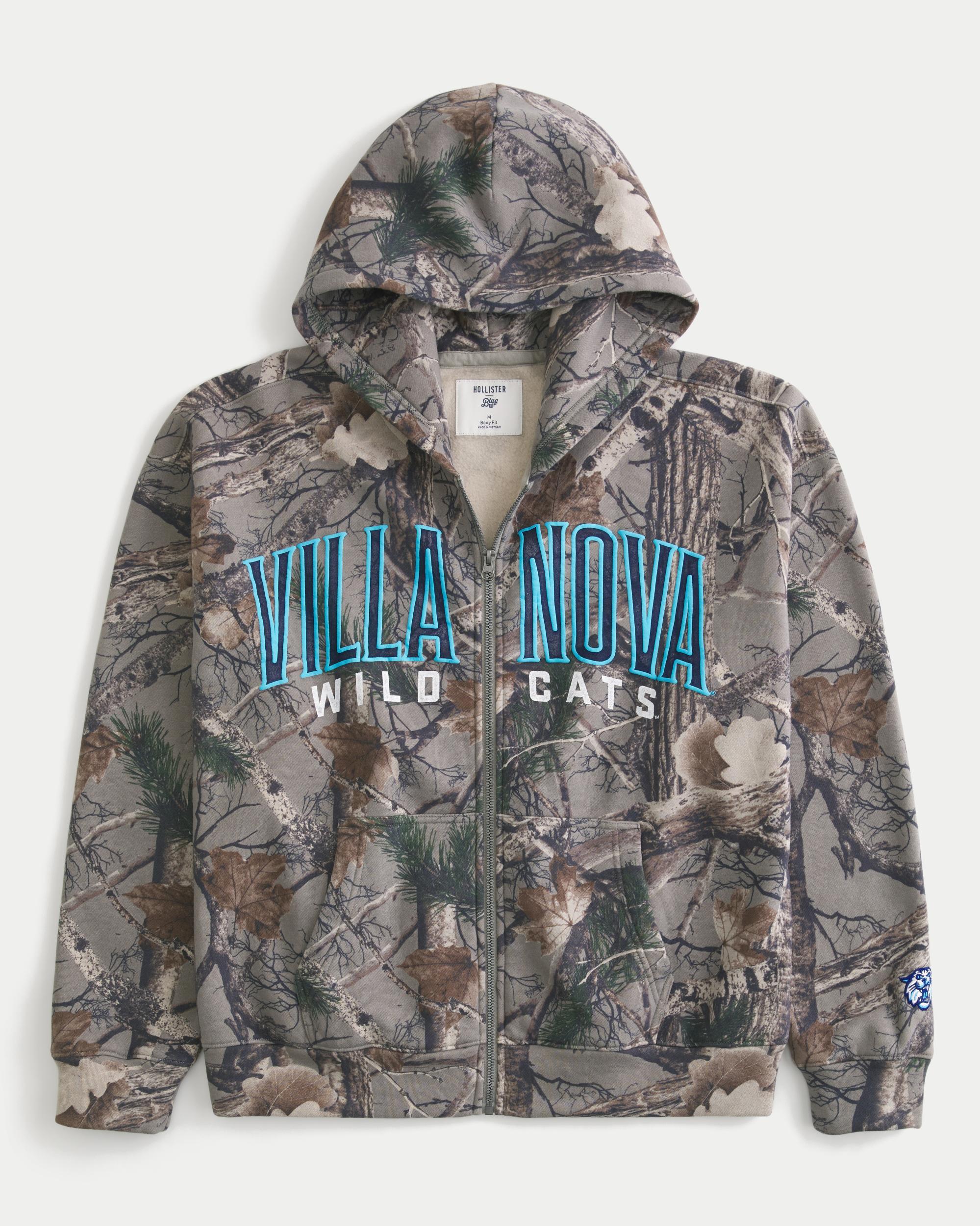 Boxy Zip-Up University of Virginia Graphic Hoodie Product Image