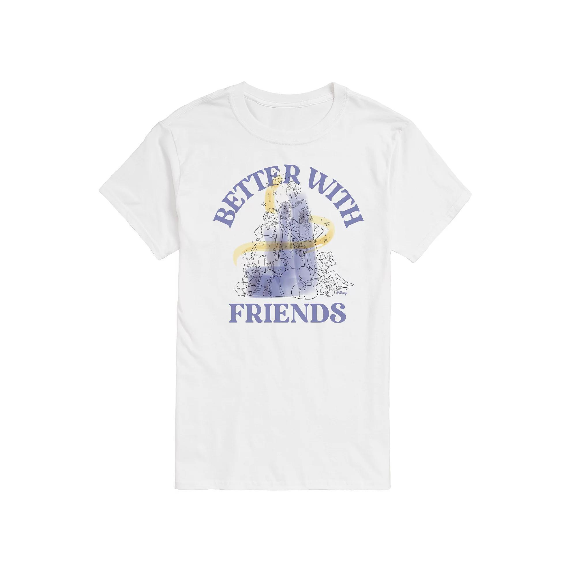 Disneys Wish Mens Better With Friends Graphic Tee Product Image