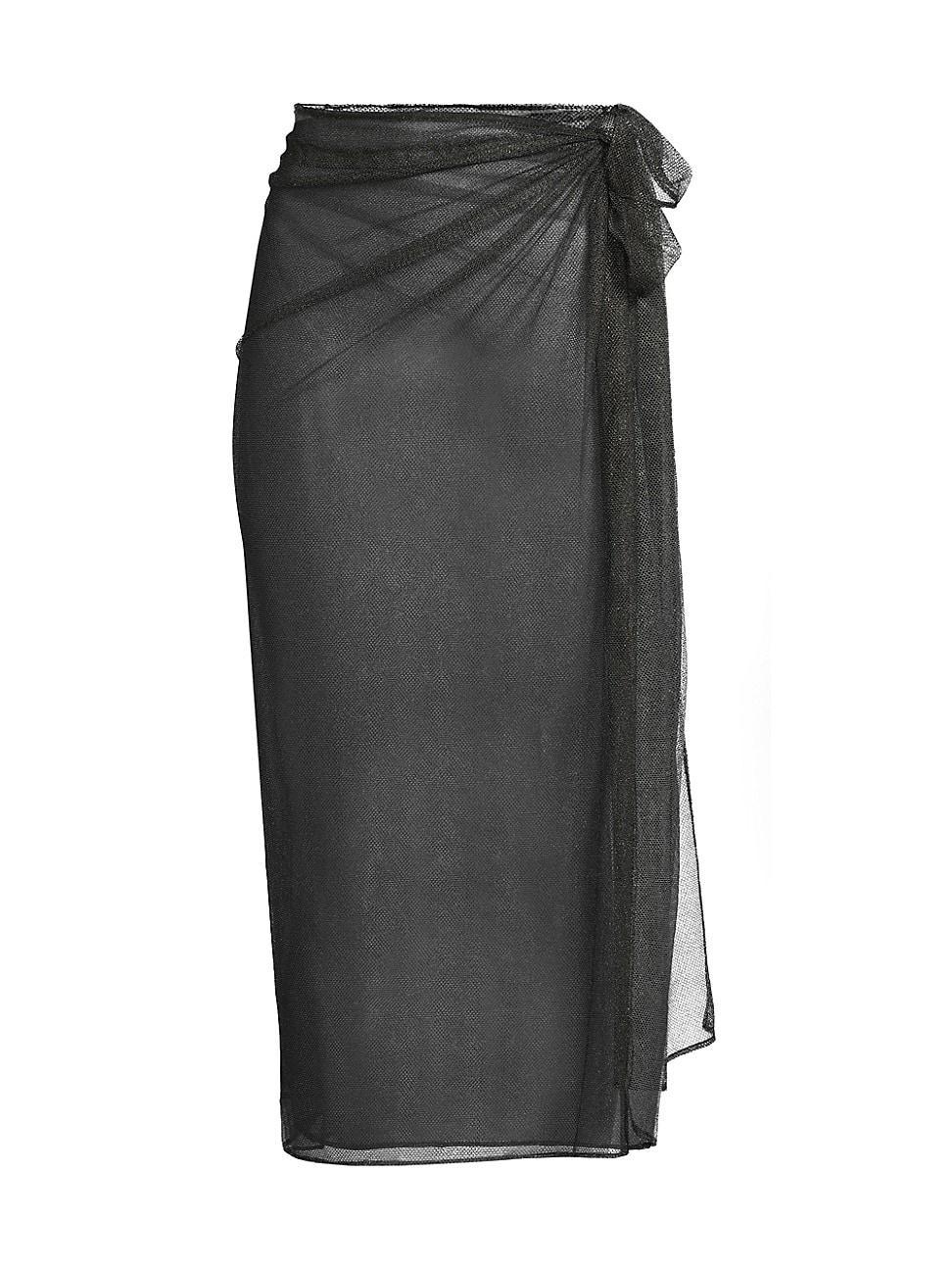 Womens Metallic Mesh Sarong Product Image
