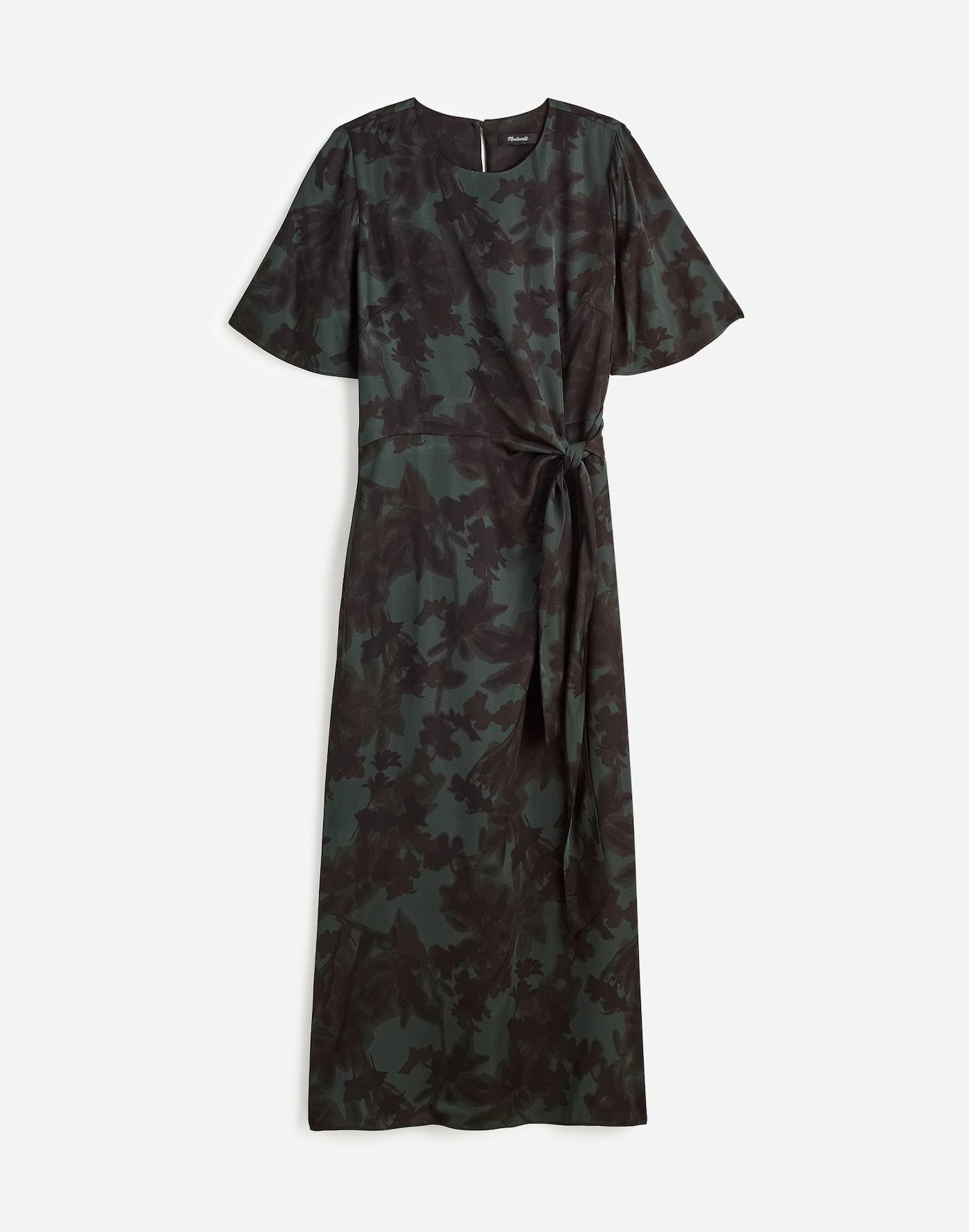 Tie-Waist Midi Dress in Floral Product Image