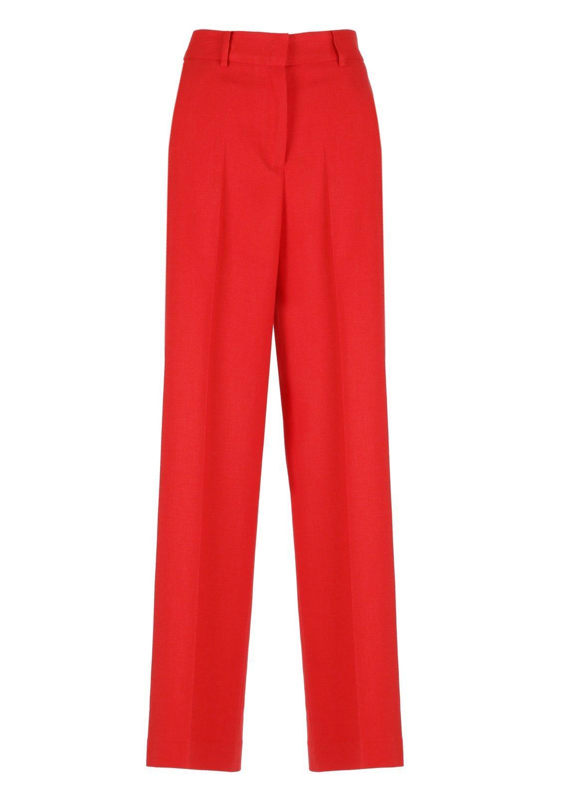 MSGM Pressed Crease Pants In Red Product Image