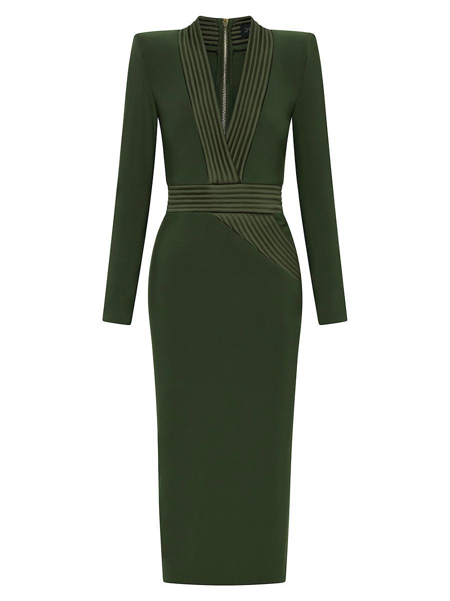 Womens The Heiress Jersey V-Neck Midi-Dress Product Image