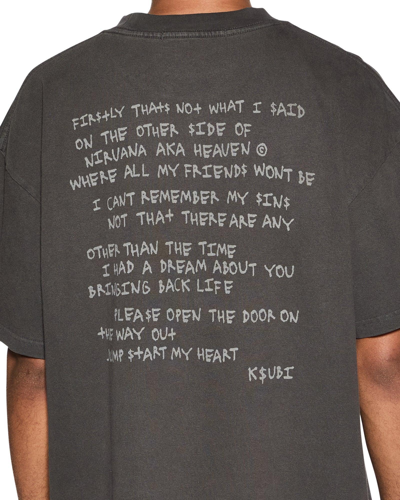 HIT LIST EKCESS SS TEE FADED BLACK Male Product Image