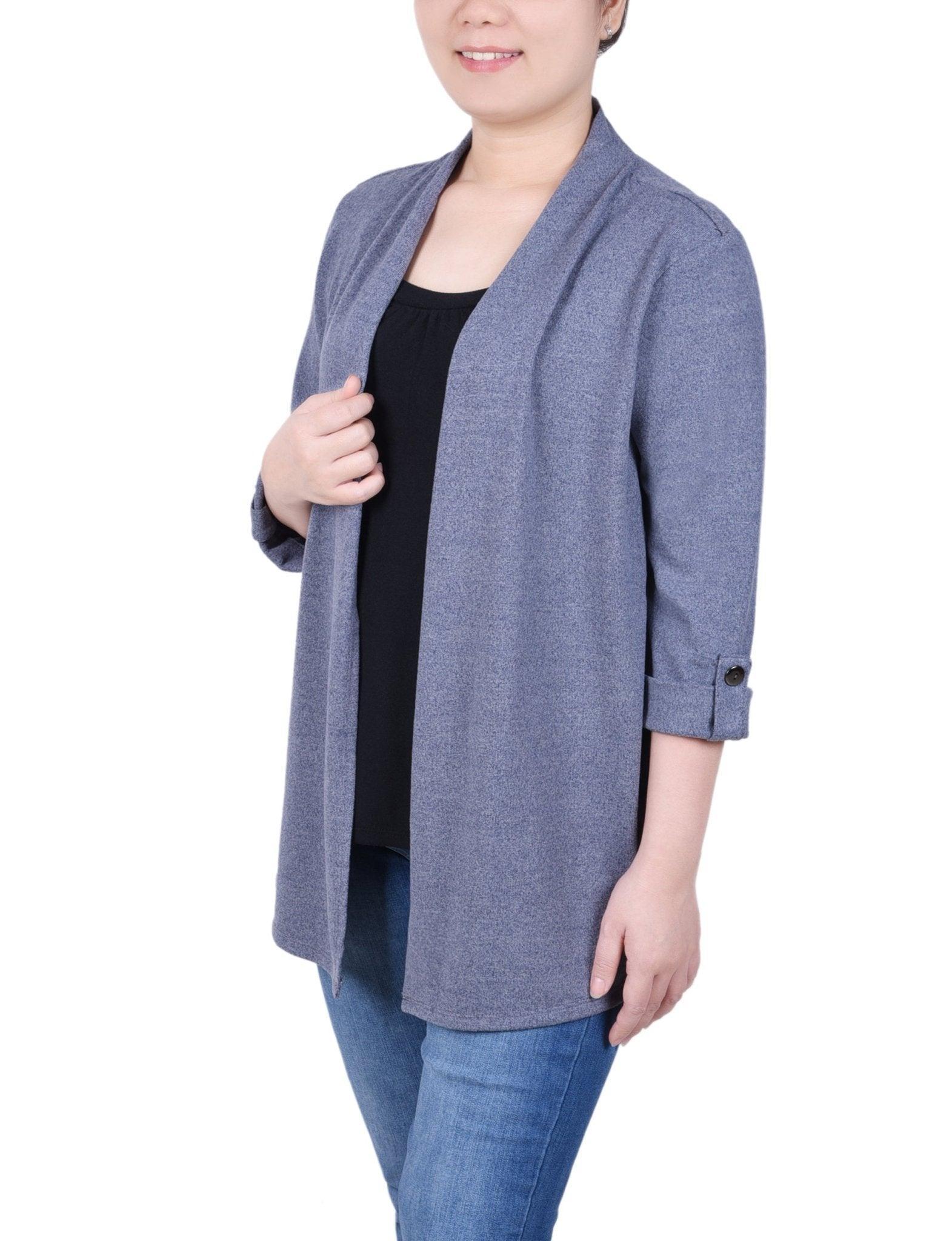 3/4 Length Sleeve Two In One Top - Petite Product Image