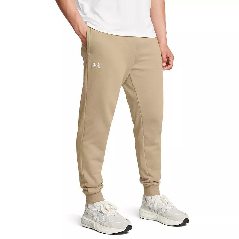 Big & Tall Under Armour Rival Fleece Joggers, Mens Castlerock Grey Product Image