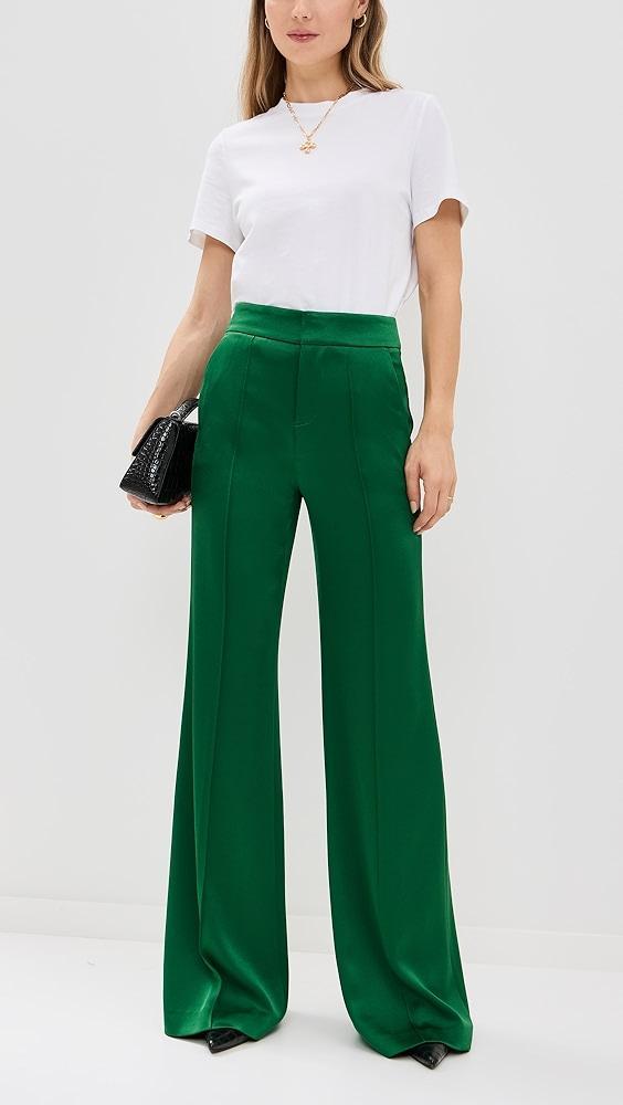 alice + olivia Dylan High Rise Wide Leg Pants | Shopbop Product Image