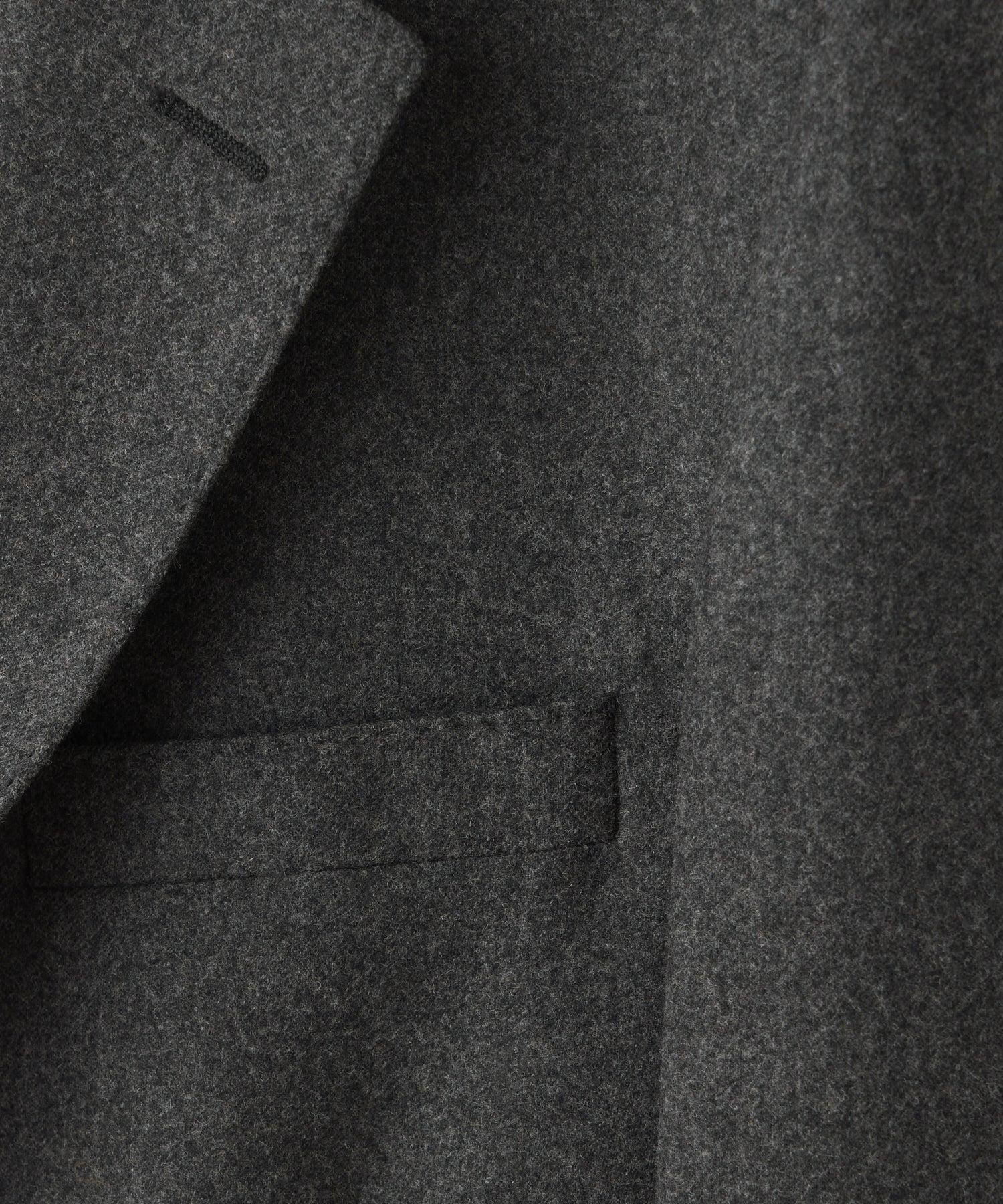 Italian Flannel Sutton Suit in Charcoal Product Image