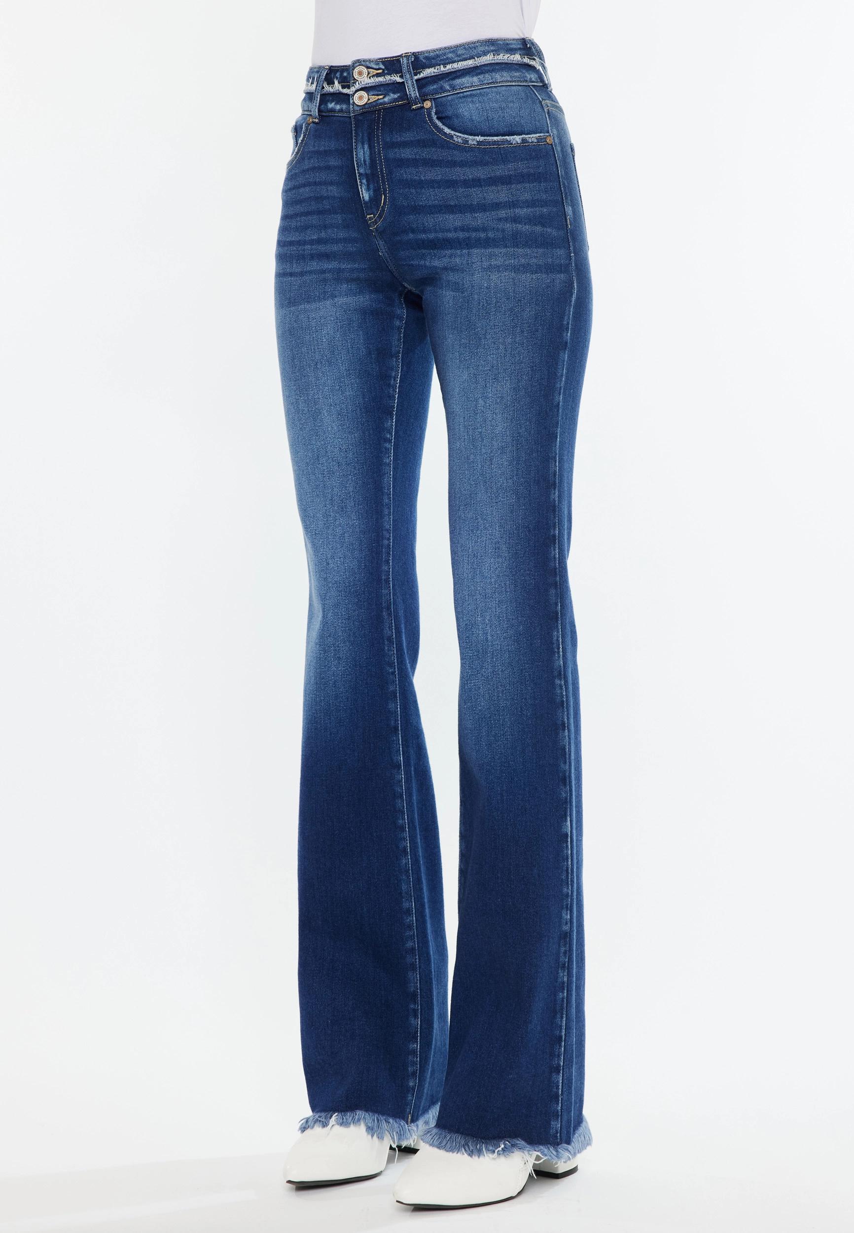 Kancan Kancan Womens High Rise Curvy Double Button Bootcut Jeans - Maurices Product Image