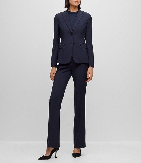 BOSS by Hugo Boss Tuleah Virgin Wool Bootcut Coordinating Pant Product Image